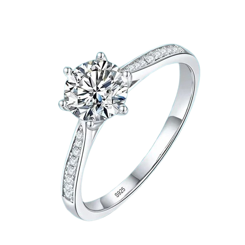 Moissanite ring